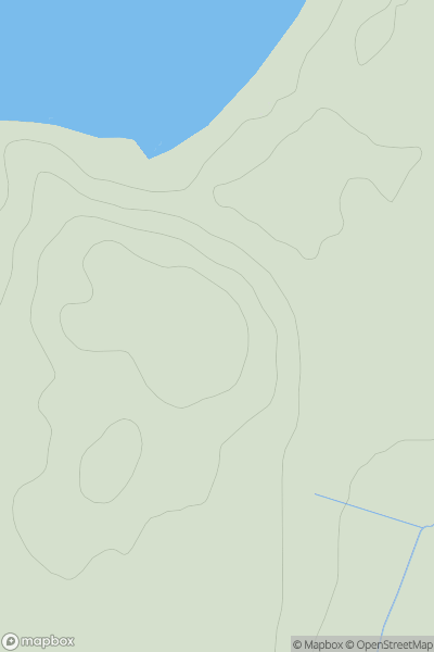 Thumbnail image for Cnoc Mor [Coll and Tiree] showing contour plot for surrounding peak